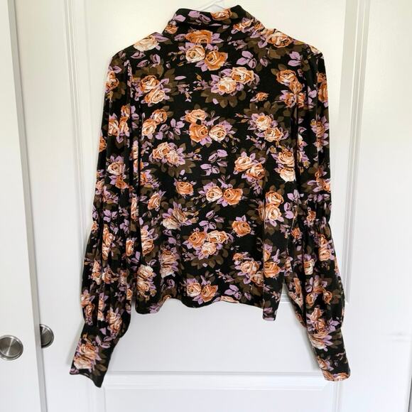 Floral High-Neck Blouse - Picture 3 of 6